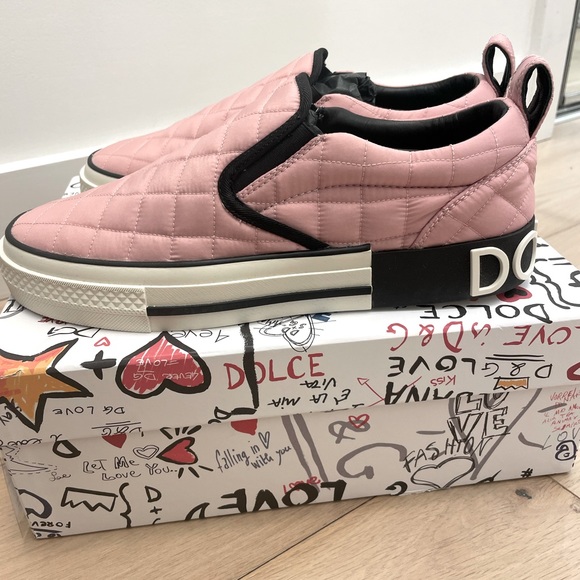 DOLCE&GABBANA Quilted slip- on sneakers - Picture 7 of 11